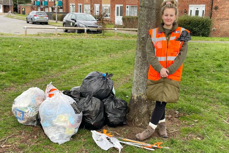 Cllr Lauren Townsend - litter pick