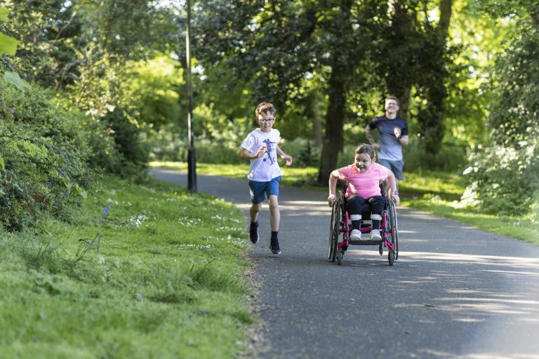 Children playing in a park