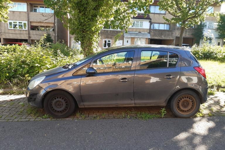 Abandoned car